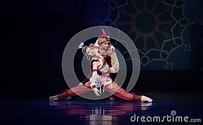 Young beauty and wit Chehnalad- ballet â€œOne Thousand and One Nightsâ€ Editorial Stock Photo